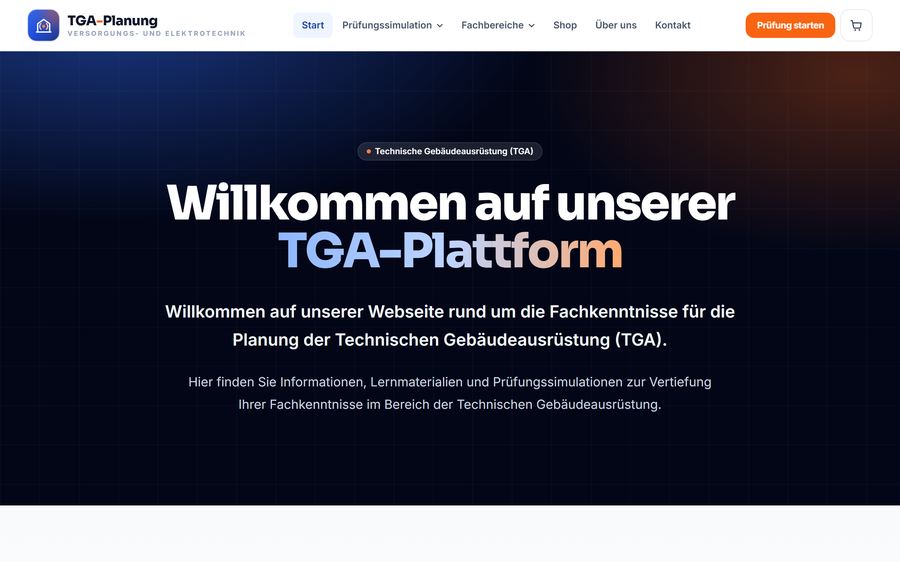 Startseite von tga-elektrotechnik.de